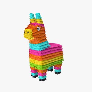 Traditional multi colored Mexican party pinata