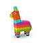 Traditional multi colored Mexican party pinata