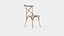 Cross dining chair drifted oak