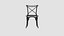 Cross dining chair drifted oak
