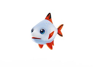 stripe tailed tinfoil barb 3D model
