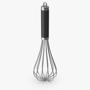 3D Kitchen Black Whisk