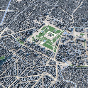 3D Jakarta City Indonesia