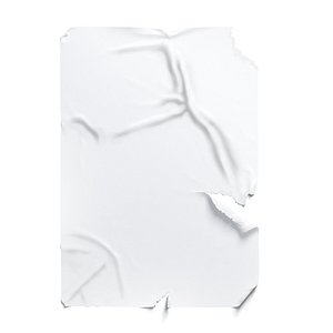 Torn Wheatpaste Poster 3D model