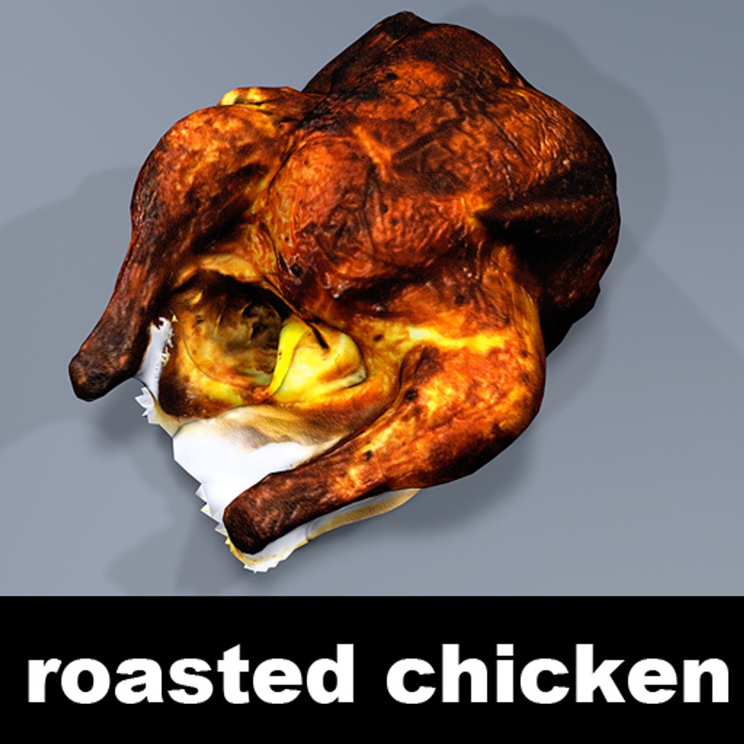 roasted chicken 3d model