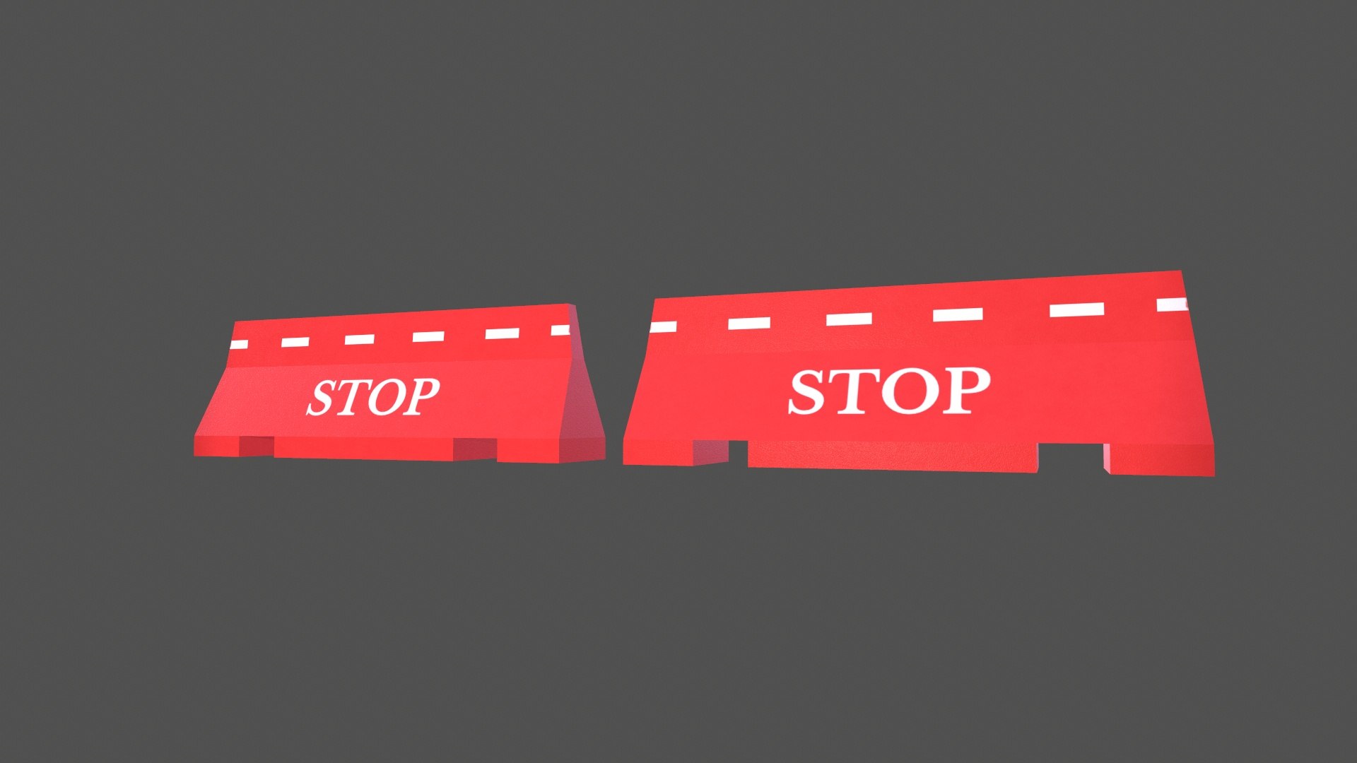Stop Divider Model - TurboSquid 2297916