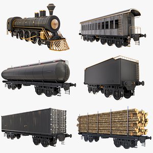 Big Collection Locomotive and Railcars  2