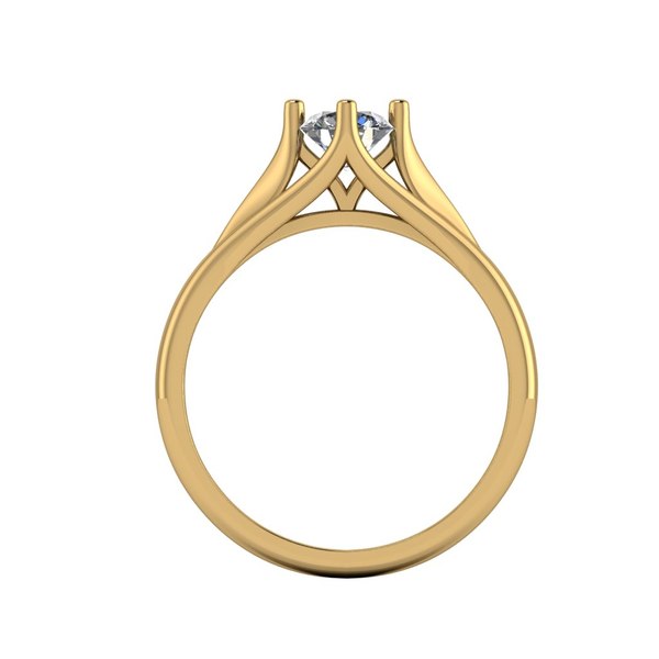 3D model simple engagement ring gem - TurboSquid 1491401