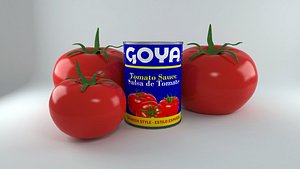 canned tomato goya 3d model