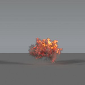 3D explosion - vdb model