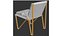 Baxter DABLIOU Stainless steel chair