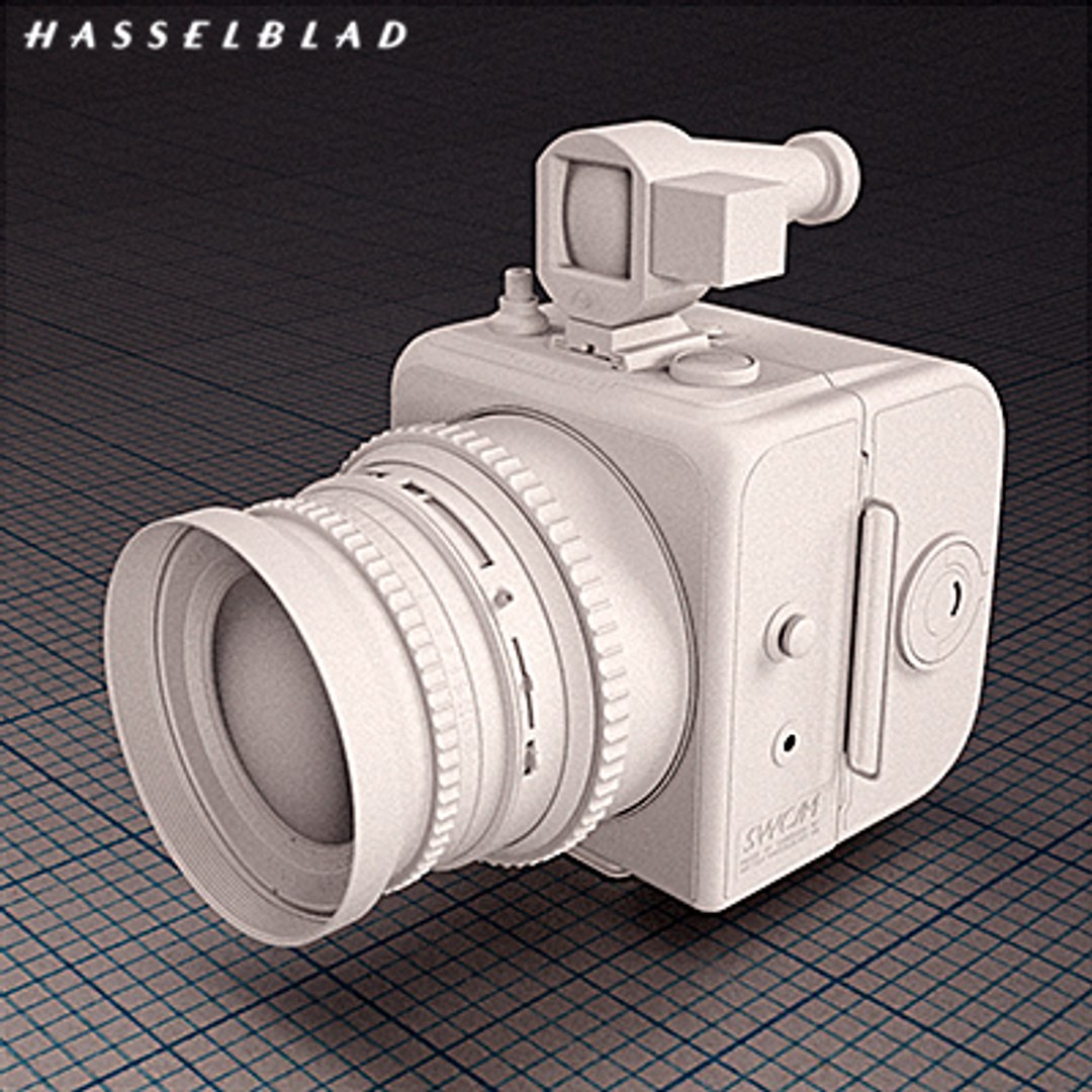 Mechanical Camera Wide Hasselblad 3d Obj