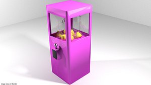 3d model arcade claw crane