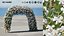 Eleganter Arc Crepe Jasmine Arch 3D-Modell