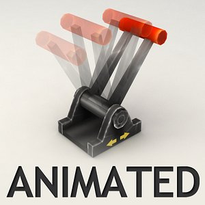 lever animation 3d 3ds