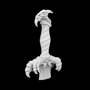 Dragon Claw Dagger Handle 3D Print Model model