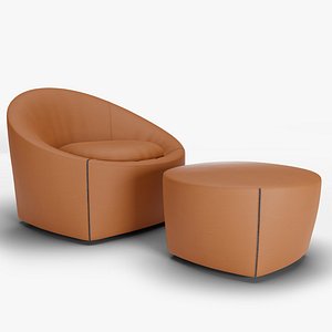 Brown Leather Sofa Chair