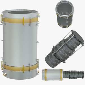 3D Engineering Cylindrical Expansion Joint model