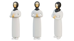 Islamic Woman 3D model