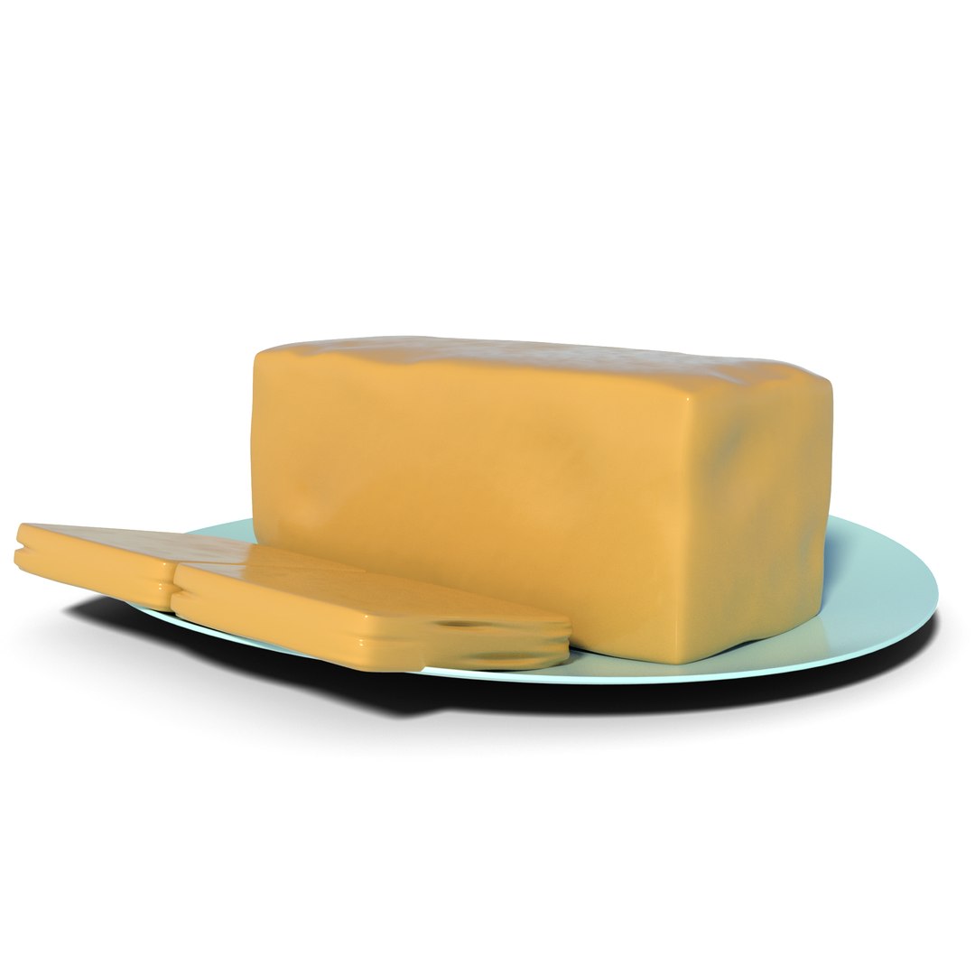 Butter Block 3D Model TurboSquid 2084635