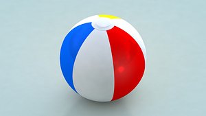 3D Beach Ball 1 model