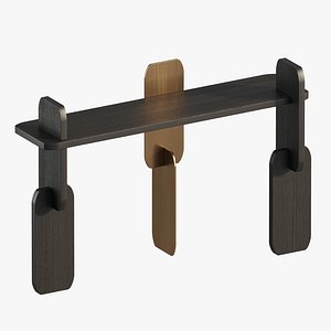 3D Hessentia Greffage Console Wood 10100FN model