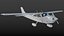 realistic ultralight airplane cessna 182 model