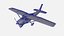 realistic ultralight airplane cessna 182 model