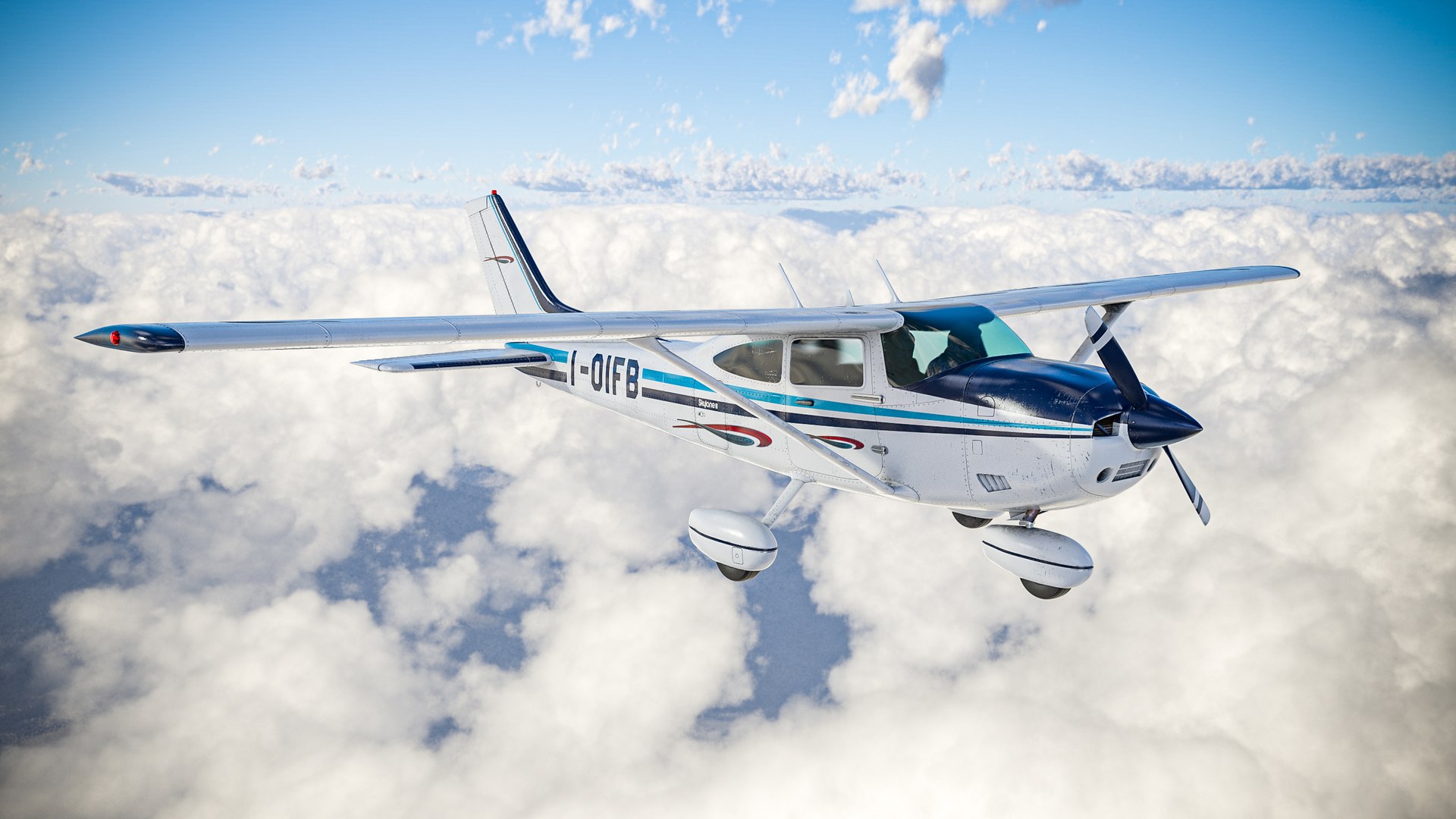 CESSNA 182 ディスプレイモデル　翼幅約43センチ Cessna 182 Custom Aircraft Model | Expert Craftsmanship