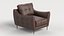 Sillón de cuero con brazos y sofá de 8 plazas