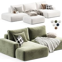 Corner sofa bed Liga 036 Modern Long