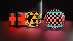 Sphere neon 3D model