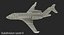 Business Jet Bombardier Challenger 604 Generic Rigged
