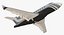 Business Jet Bombardier Challenger 604 Generic Rigged