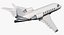 Business Jet Bombardier Challenger 604 Generic Rigged