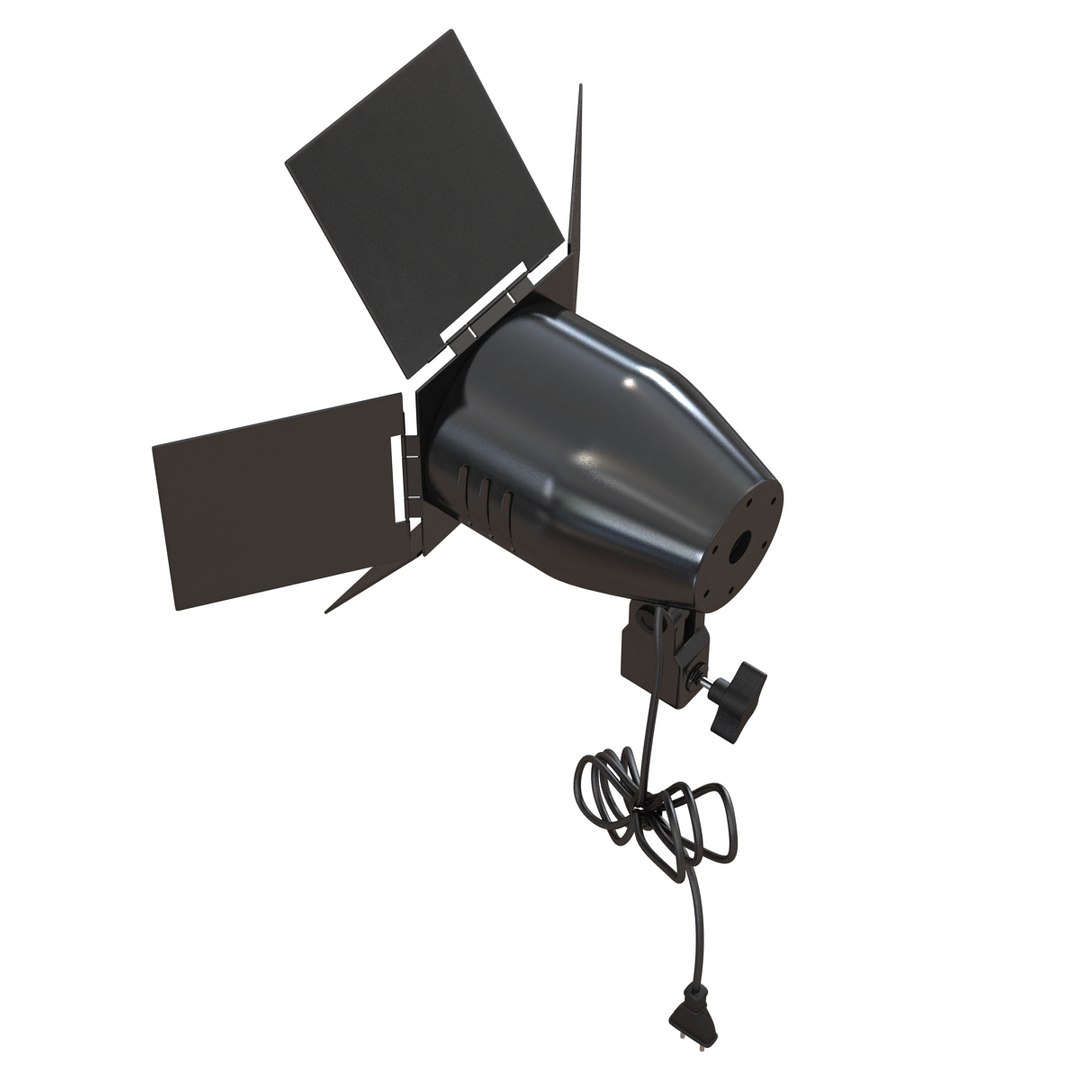 barn door studio light 3d max