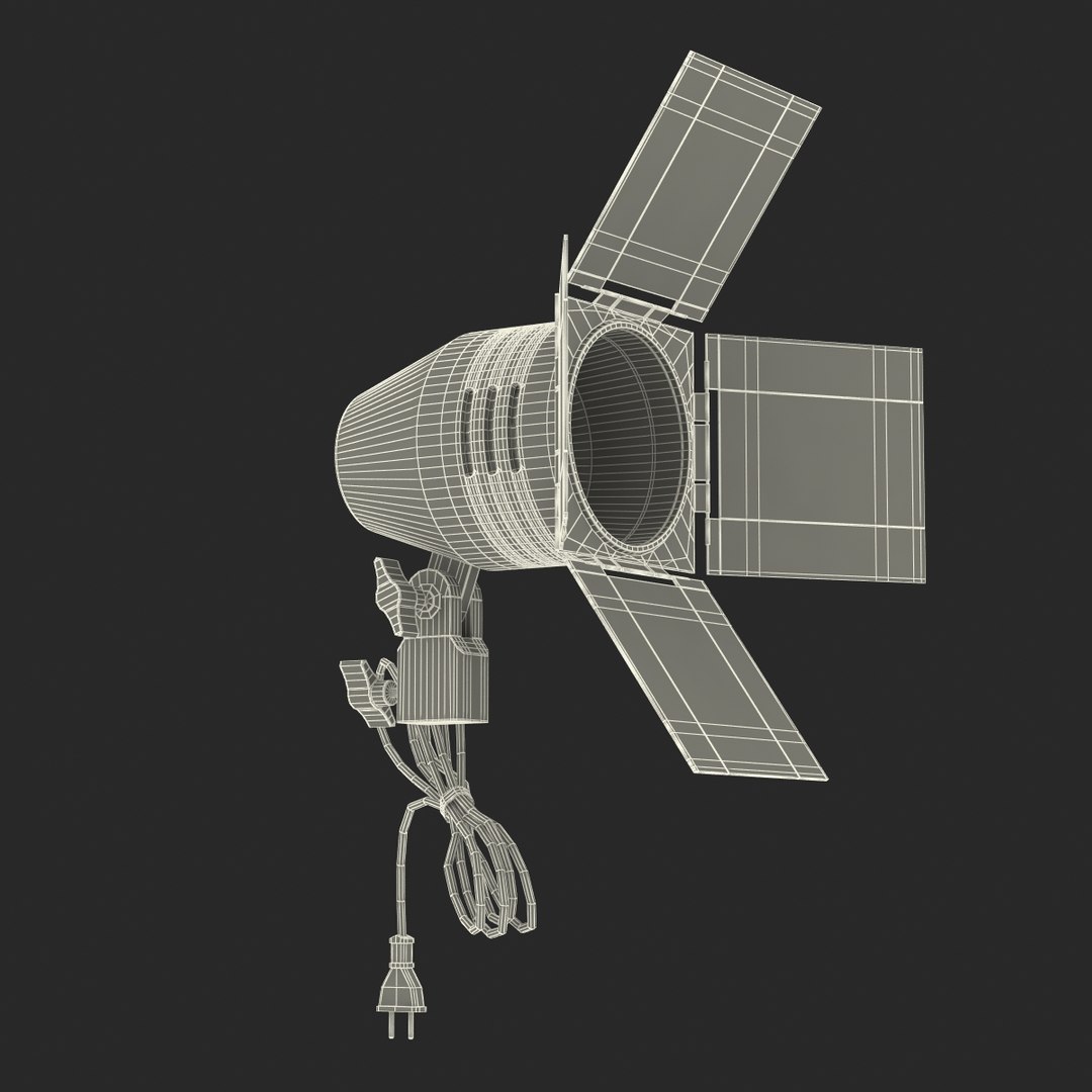 barn door studio light 3d max