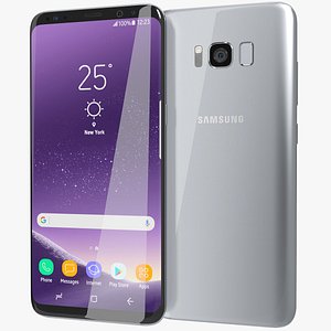3D realistic samsung galaxy s8