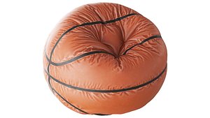 Basketball-shaped beanbag chair