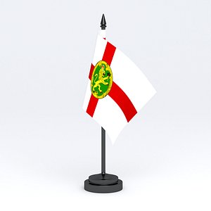 3D Table Flag Alderney model