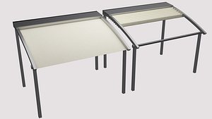 3d model awning sliding