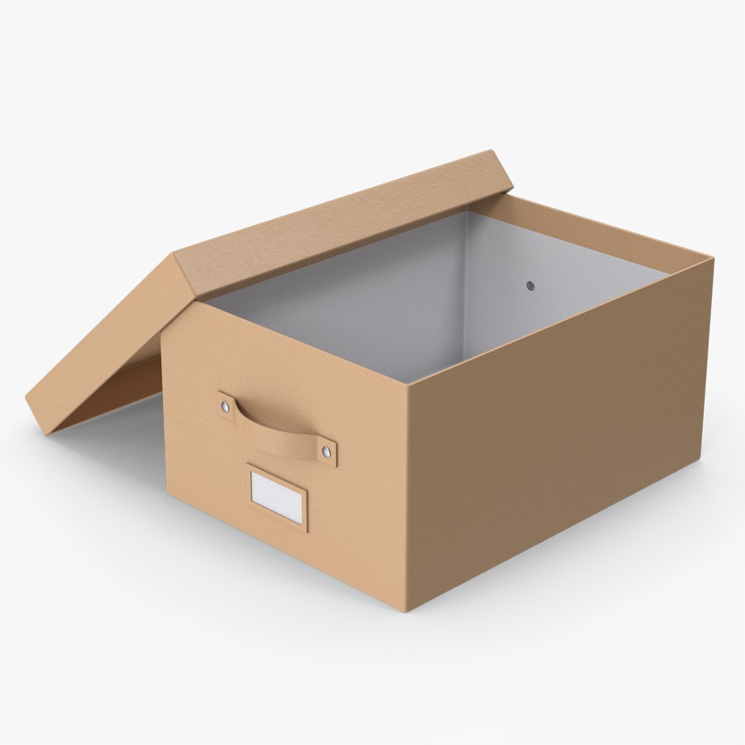 modelo 3d Opened Storage Box - TurboSquid 1975200