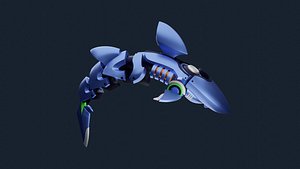 3D model Robotic Dolphin