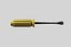Yellow screwdriver tool