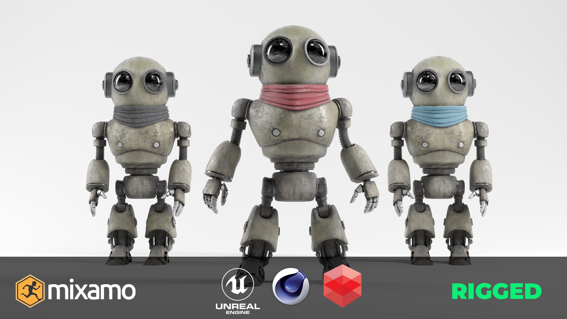 3D Robot Game Ready Mixamo Compatible - TurboSquid 2432021