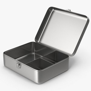 3D Opened First Aid Box model