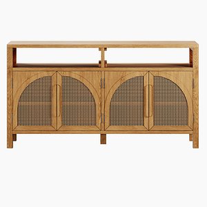 Alvborg 63 Rattan Sideboard by Hernest model