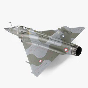 Dassault Mirage 2000 Two Seat Fighter Camouflage 3D model