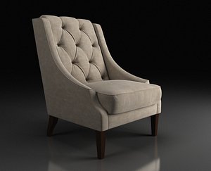3d armchair chair classic