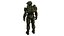 Modello 3D Master Chief altamente dettagliato, armatura spartana realistica